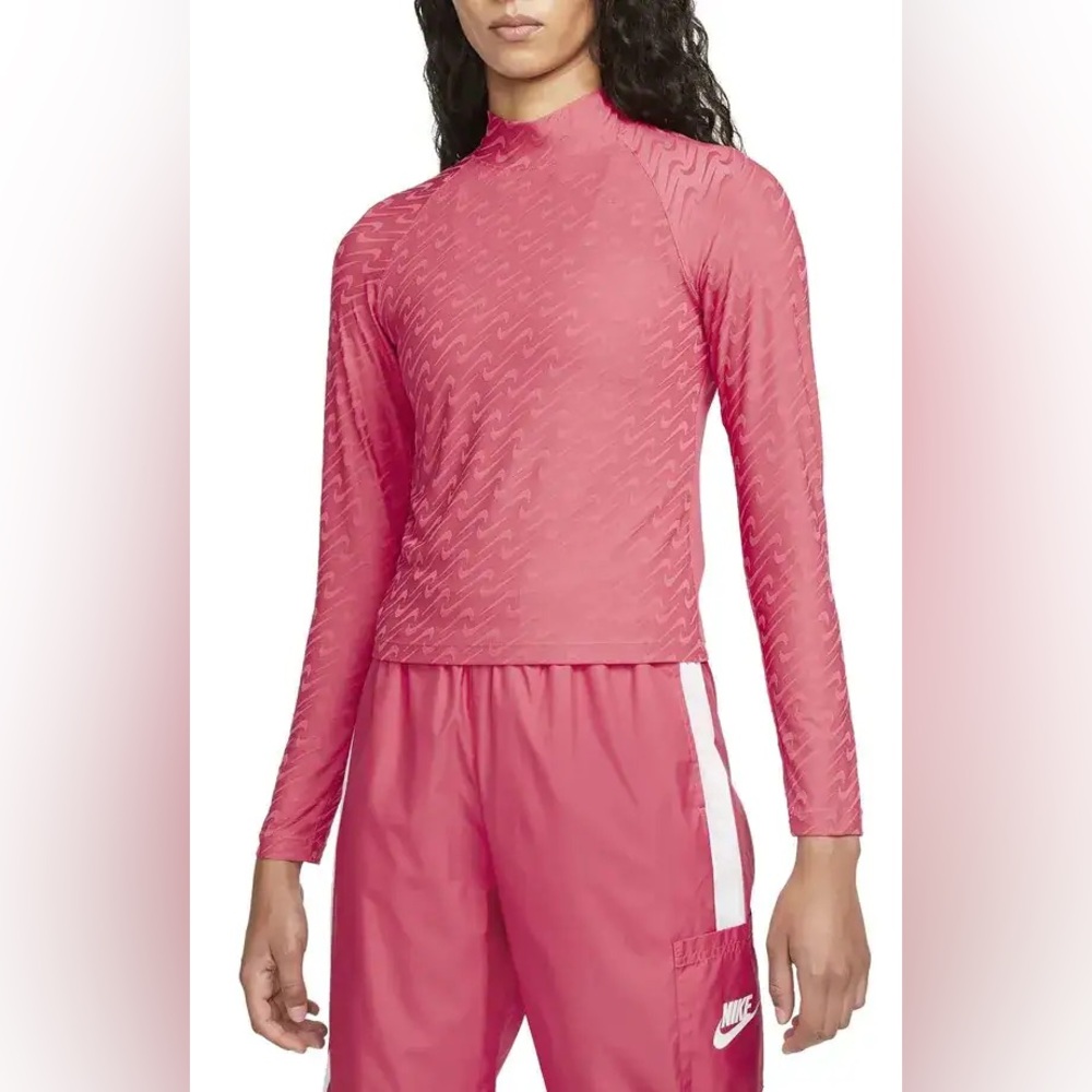 Nike Sportswear Icon Clash Mock Neck Long Sleeve Top